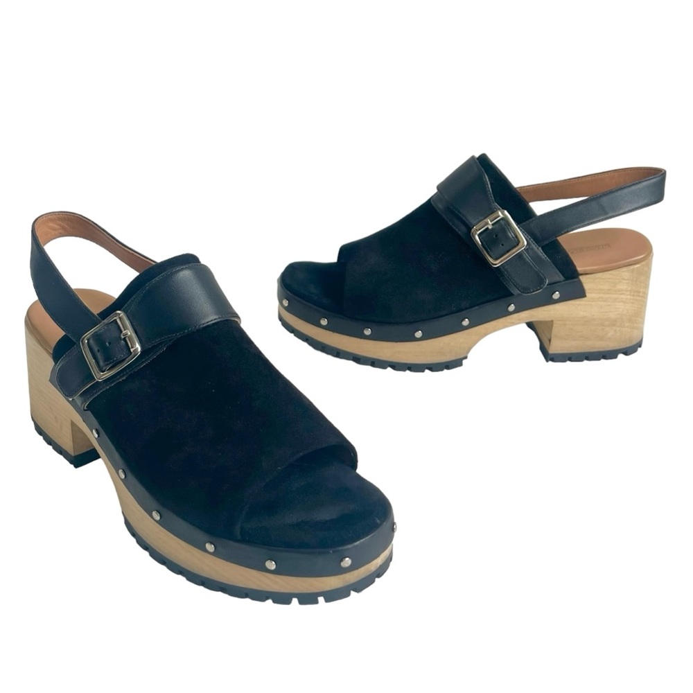 Rachel Comey Black Leather Mules